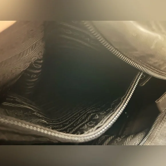 Prada Black Nylon Tote Bag with Logo Detail EUC - Picture 12 of 16